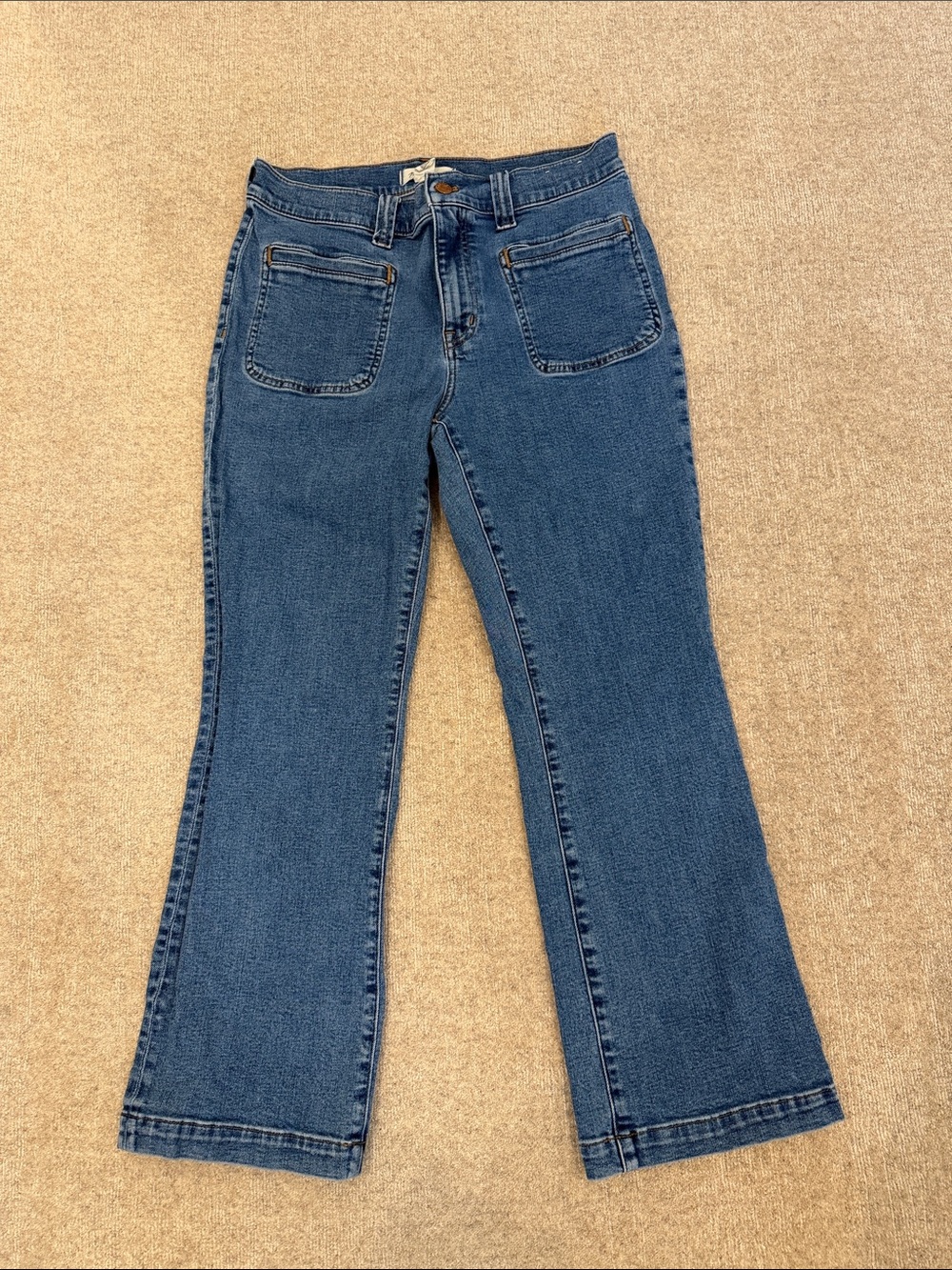Madewell Mid-Rise Kick Out Jeans - Pocket Front Size 30